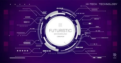 Abstract circuit board technology. Technological design. High tech digital te Illustrazione stock