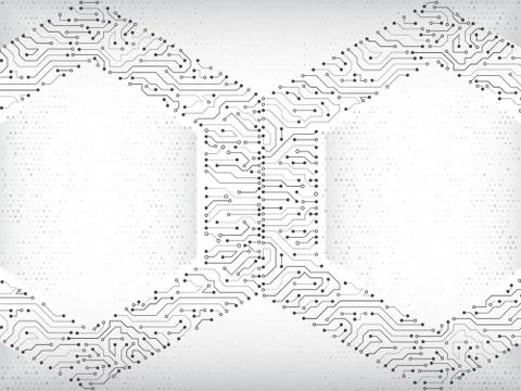 Abstract circuit board vector illustration. Stock-Illustration