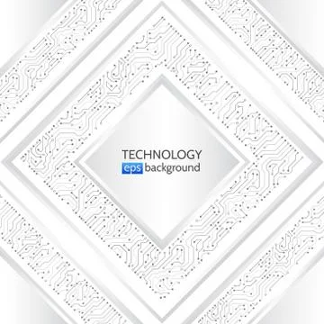 Abstract circuit board vector illustration. Stock Illustration