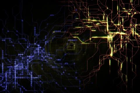 Abstract circuit Stock Illustration