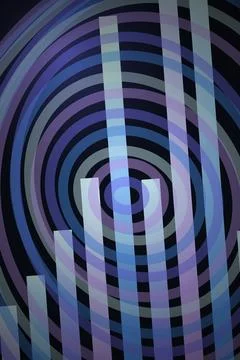 Abstract Circular and Linear Pattern Stock Illustration