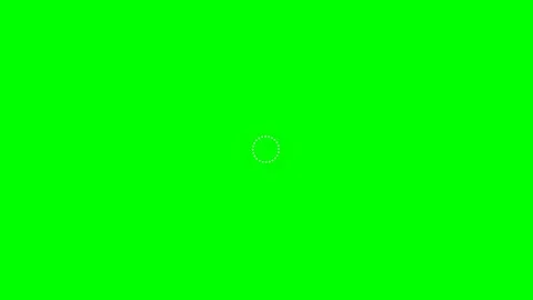 Abstract circular animation of orange glowing particles on green screen Video stock 341822399