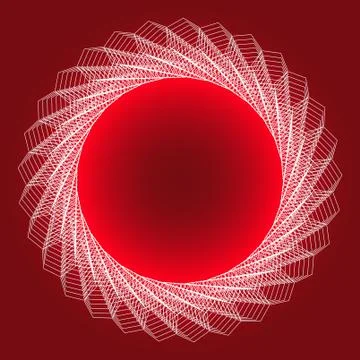 Abstract circular art Stock Illustration