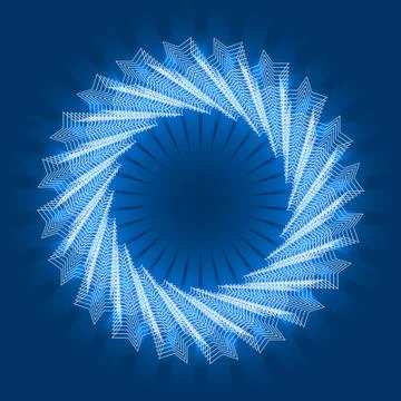 Abstract circular art Stock Illustration