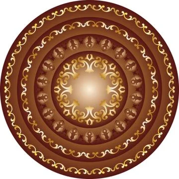 Abstract circular art Stock Illustration