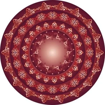 Abstract circular art Stock Illustration