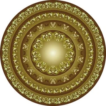 Abstract circular art Stock Illustration