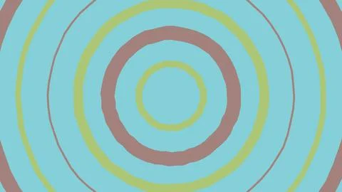 Abstract circular background with colorful concentric rings Illustrazione stock