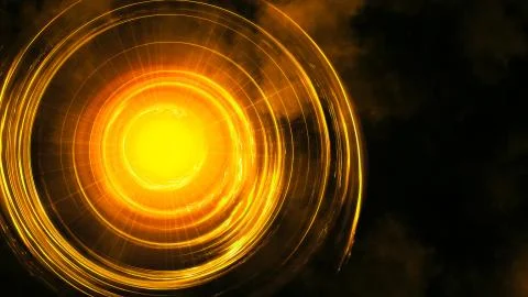 Abstract circular background. Digital future technology concept. Glowing blur Stock Illustration