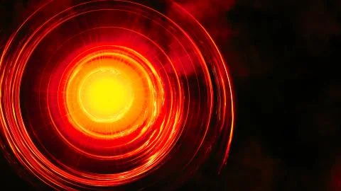 Abstract circular background. Digital future technology concept. Glowing blur Stock Illustration