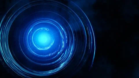 Abstract circular background. Digital future technology concept. Glowing blur 스톡 일러스트