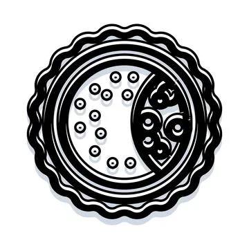 Abstract circular badge design with decorative pattern Stockillustratie