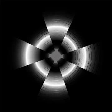 Abstract circular black background Stock Illustration