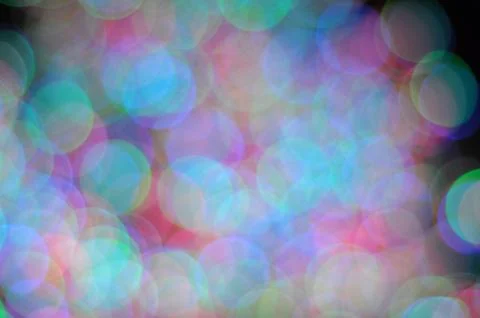 Abstract Circular Bokeh Background From Light Tree 스톡 일러스트