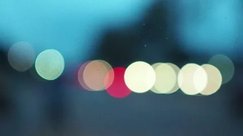 Abstract circular bokeh background of night light. Abstract background concept.  Stock Footage 141302352