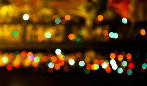 Abstract circular bokeh background Foto stock