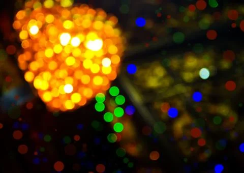 Abstract circular bokeh background Stock Photos