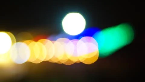 Abstract circular bokeh background.Blurred light. Stock Photos