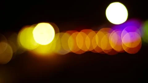 Abstract circular bokeh background.Blurred light. Stock Photos