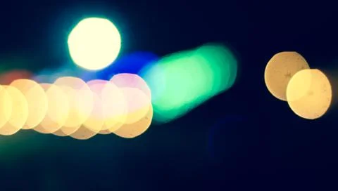 Abstract circular bokeh background.Blurred light. Stock Photos