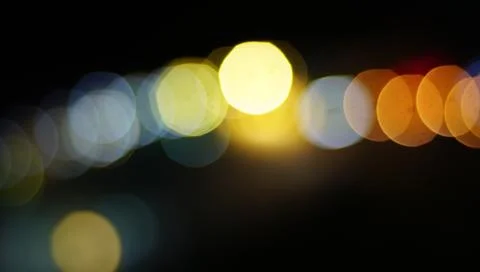 Abstract circular bokeh background.Blurred light. Stock Photos