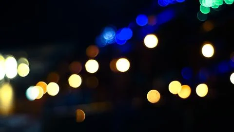 Abstract circular bokeh background.Blurred light. Stock Photos