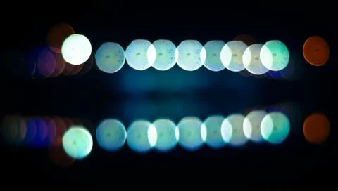 Abstract circular bokeh background.Blurred light. Stock Photos