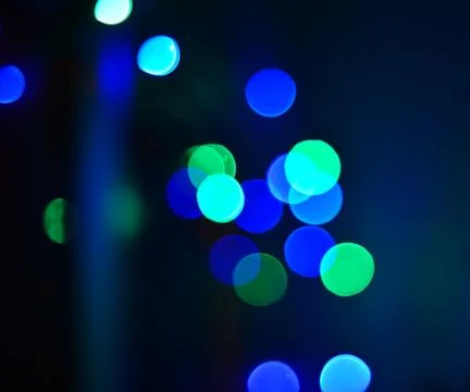 Abstract circular bokeh background.Blurred light. Stock Photos