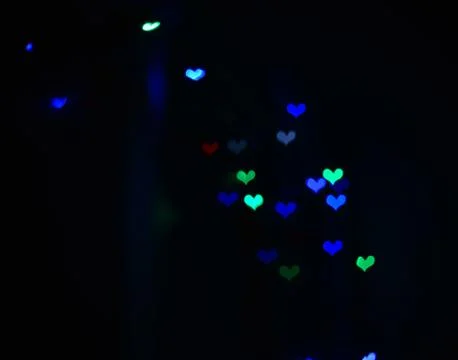 Abstract circular bokeh background.Blurred light. Stock Photos