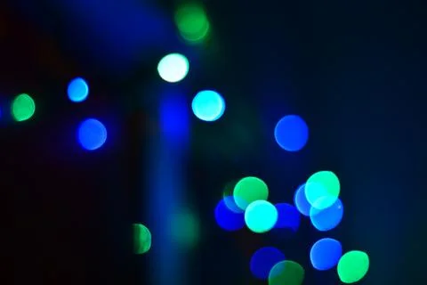 Abstract circular bokeh background.Blurred light. Stock Photos