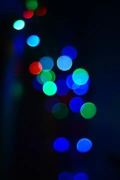 Abstract circular bokeh background.Blurred light. Stock Photos
