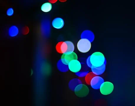 Abstract circular bokeh background.Blurred light. Stock Photos