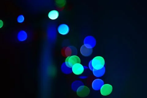 Abstract circular bokeh background.Blurred light. Stock Photos
