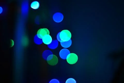Abstract circular bokeh background.Blurred light. Stock Photos