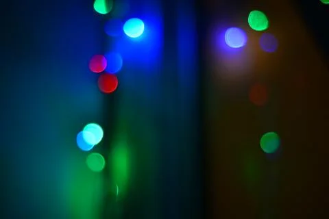 Abstract circular bokeh background.Blurred light. Stock Photos