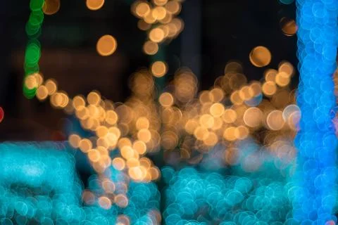 Abstract circular bokeh of light blurred Stock Photos