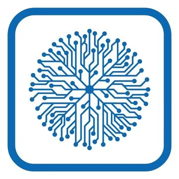 Abstract circular circuit board pattern symbolizes complex digital network .. Stock Illustration