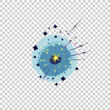Abstract Circular Constellation And Arrows circle stars dots Stock Illustration