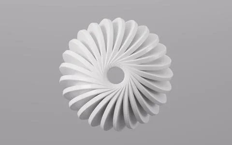 Abstract circular curve background, 3d rendering. 스톡 일러스트