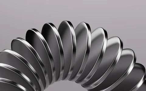 Abstract circular curve background, 3d rendering. Stock Illustration