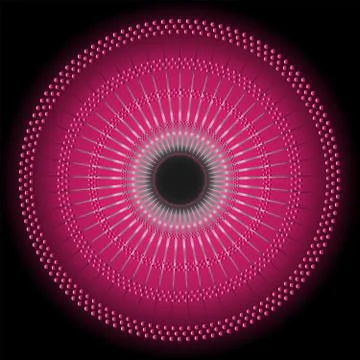 Abstract circular dark pink background Stock Illustration