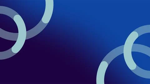 Abstract Circular Design with Blue Gradient Background. Stockillustratie