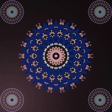 Abstract circular designs illustration image for multipurpose use Stock Illustration