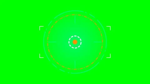 Abstract circular digital hud overlay element for futuristic user interfaces Stock Footage 340267433