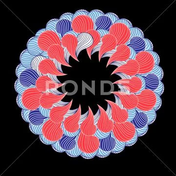 Abstract circular element Stock Illustration