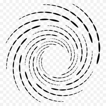 Abstract circular element, radial lines shape. Geometric element. Stock Illustration
