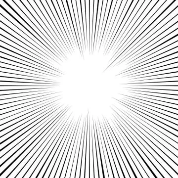 Abstract circular element, radial lines shape. Geometric element. Stockillustratie