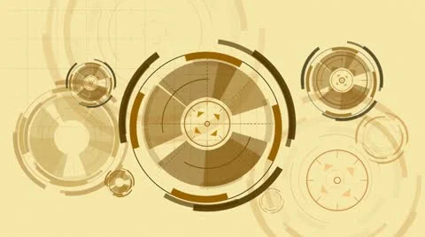 Abstract  circular elements Stock Footage 11520374