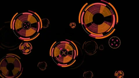 Abstract  circular elements Stock Footage 11520673