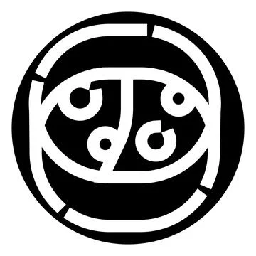 Abstract circular emblem logo design with lines イラスト素材